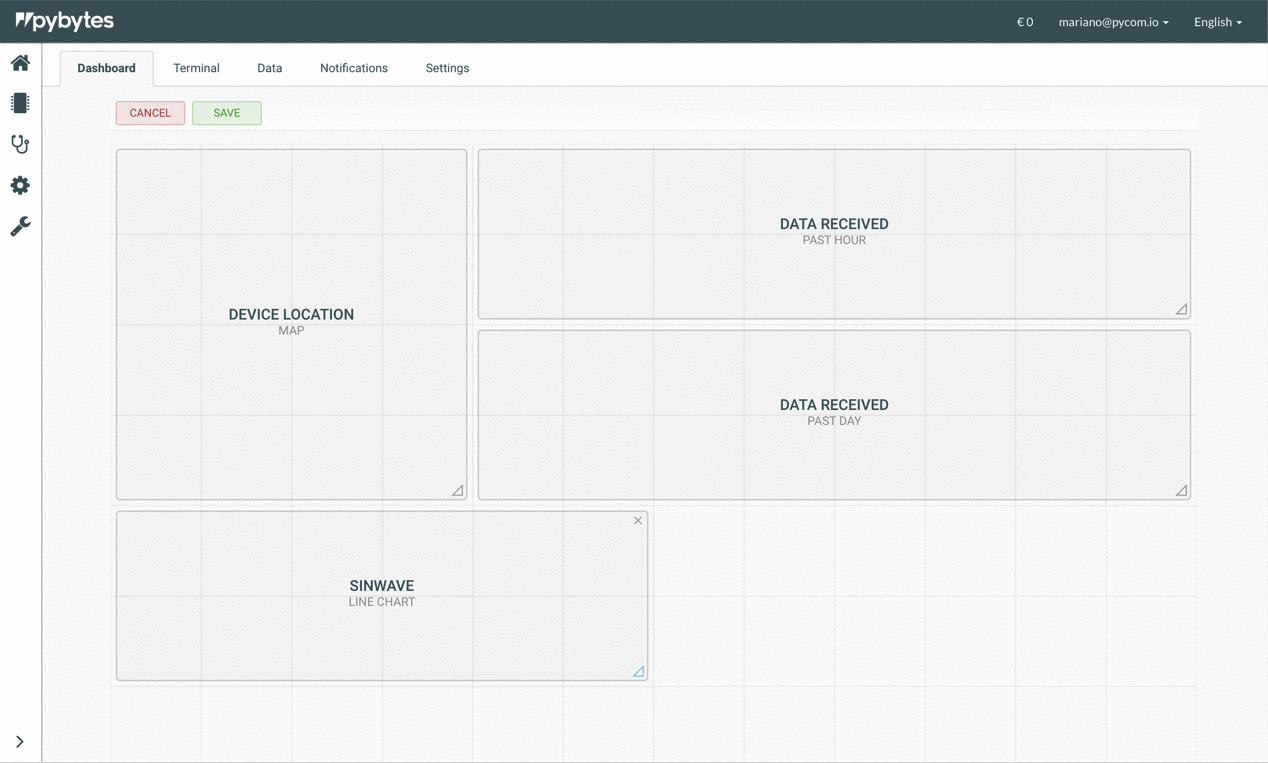 8.4 Visualise data from your device · Pycom Documentation